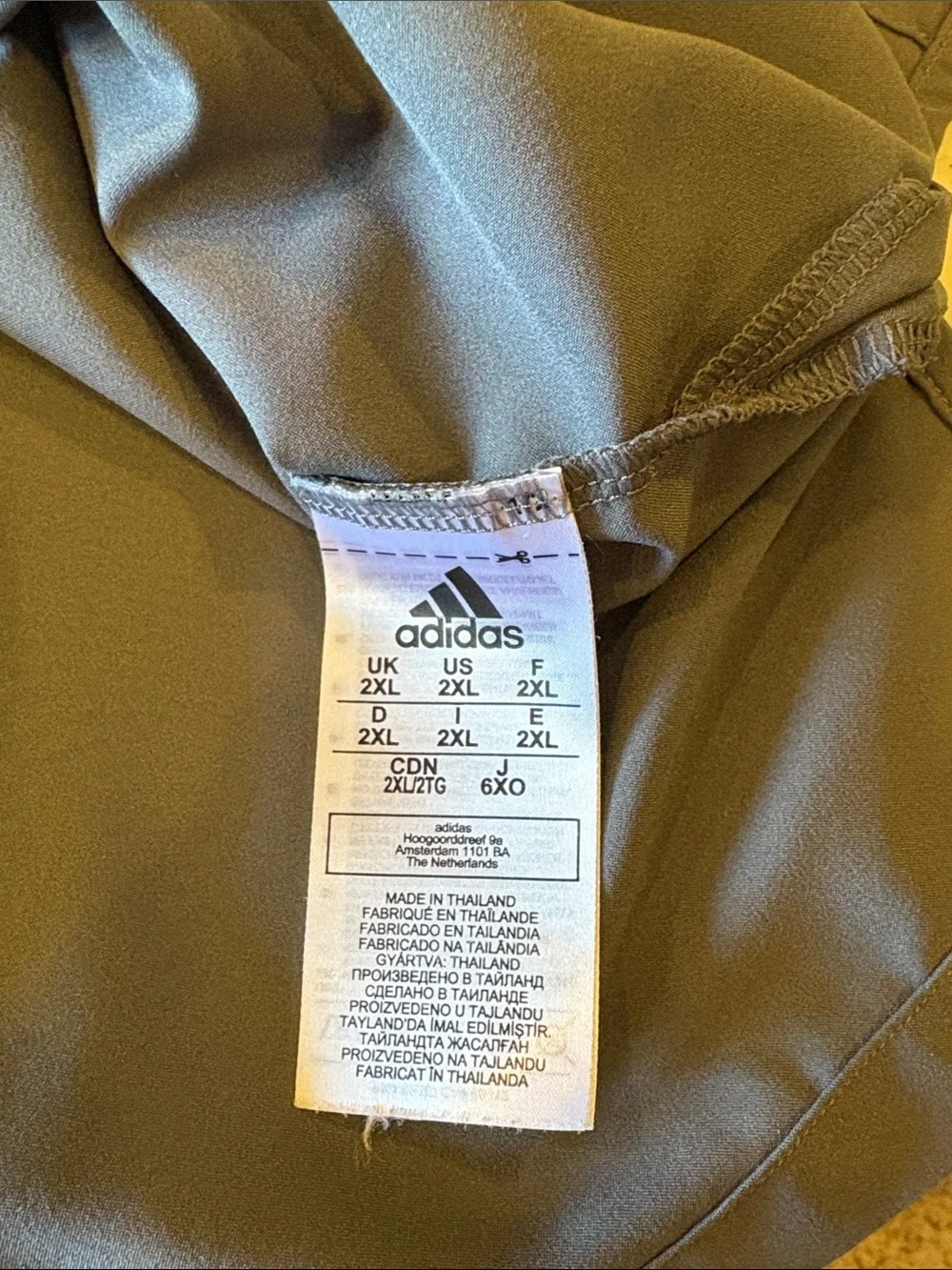 Adidas Men’s 2XL Gray Performance Button Up Golf Shirt Short Sle